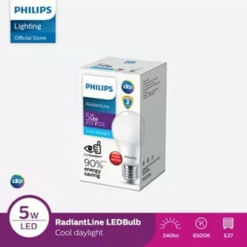 philips led 5 watt putih