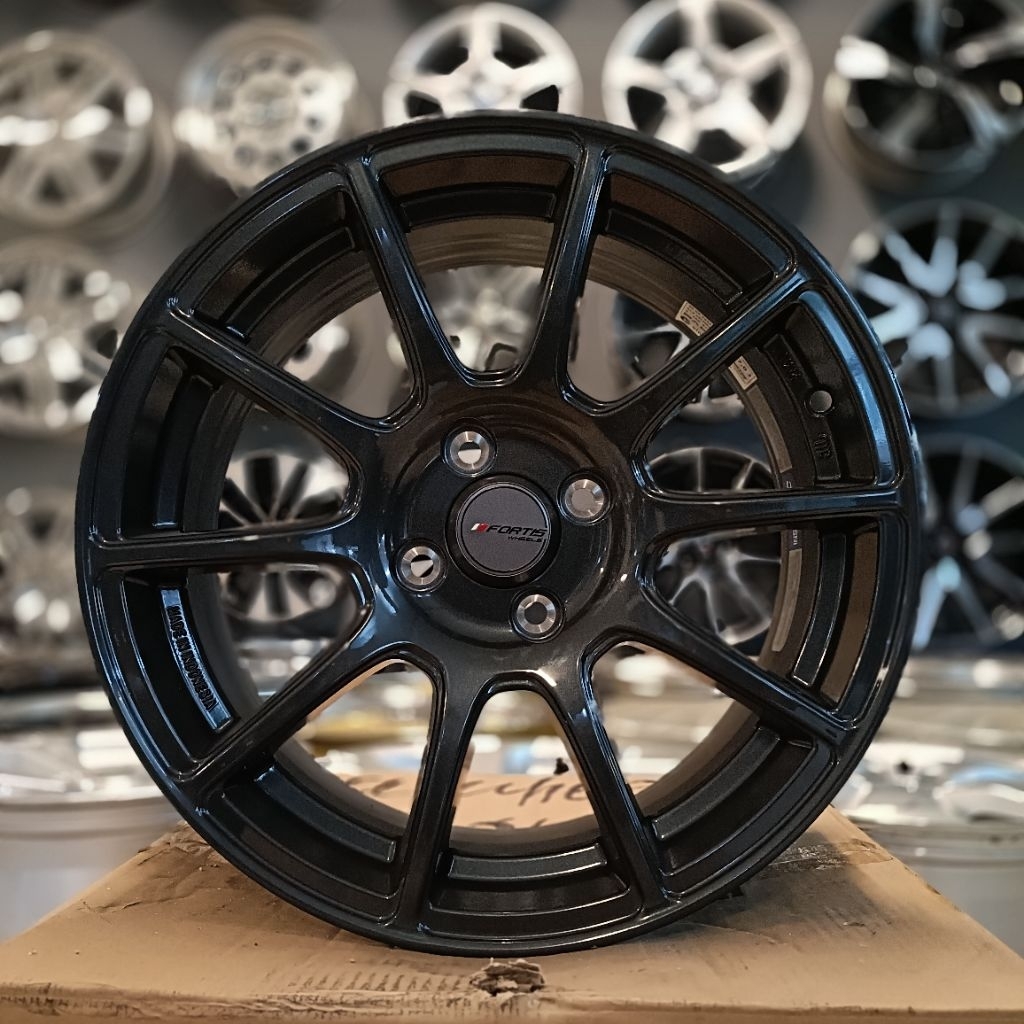 Velg Mobil Pako Wheels Rc-x Kelimutu Ring 16,H4x100 Lebar 7 ET 41 Dark Grey