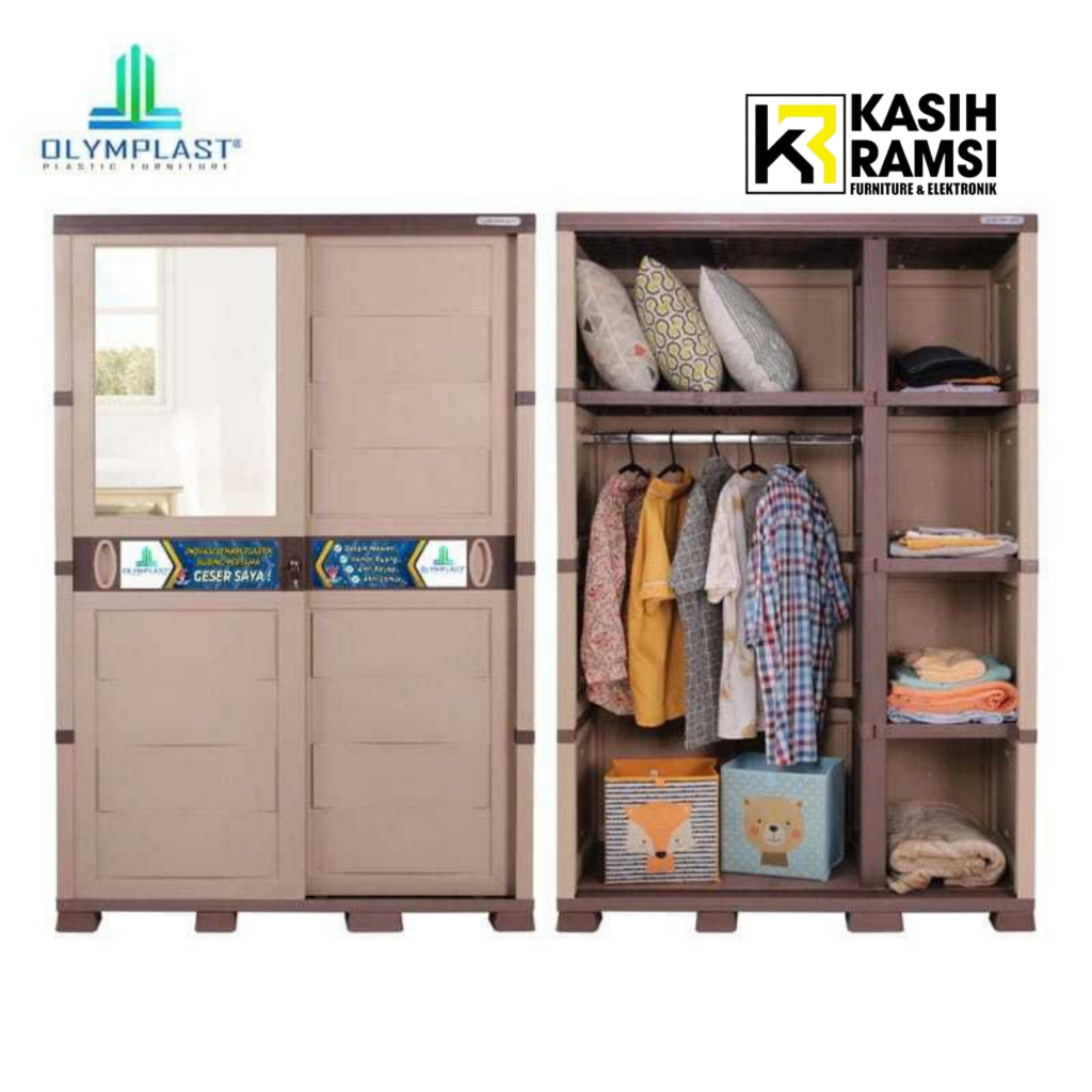 LEMARI OLYMPLAST OTC SLIDING 2 PINTU