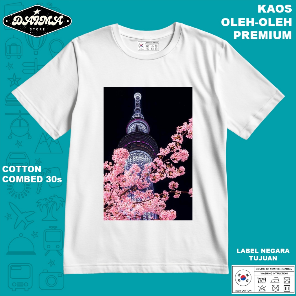 KAOS OLEH OLEH KOREA 13 PAKAI TAG LABEL KOREA ASLI BAJU SOUVENIR PREMIUM GIFT