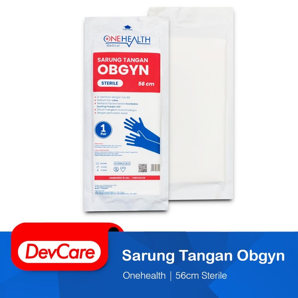 Sarung Tangan Obgyn 56cm Latex Steril Handscoon Gloves Kandungan Kebidanan