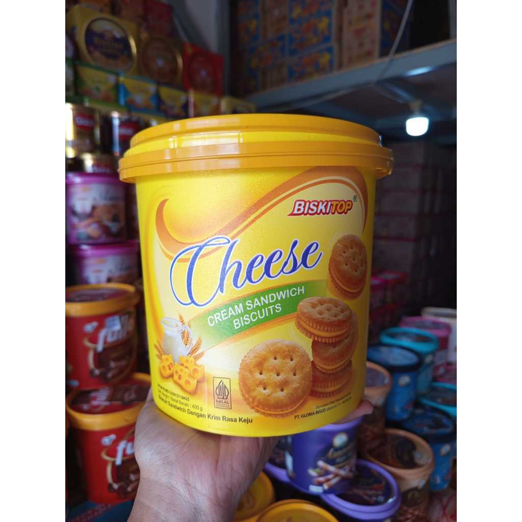 Biskitop Cheese Sandwich DUS isi 6 toples