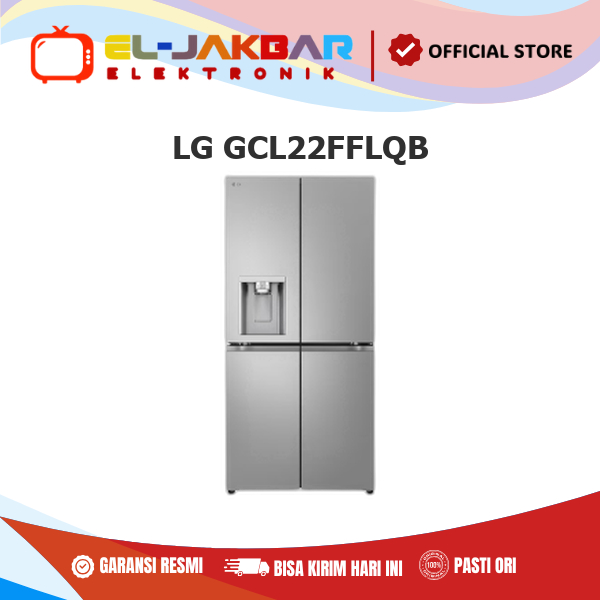 LG GCL22FFLQB Kulkas 4 Pintu Multi Door Dispenser UV Nano L22FFLQB