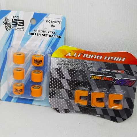 (PAKET HEMAT) ROLLER SET MIO SPORTY 9Gram DAN SLIDER MAX RACING 5TL PIECE SLIDER 5017