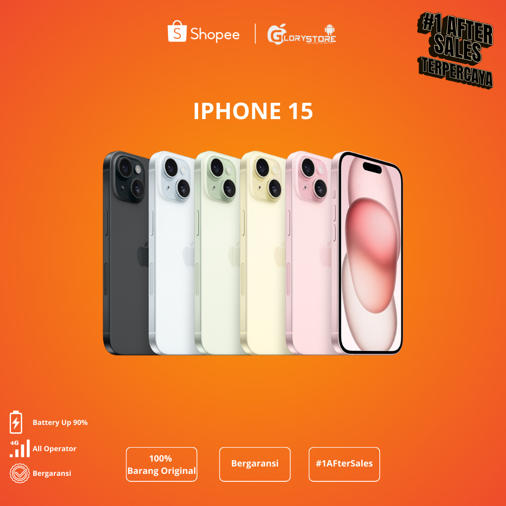 IPHONE 15 128GB-256GB-512GB ORIGINAL 2ND BERGARANSI