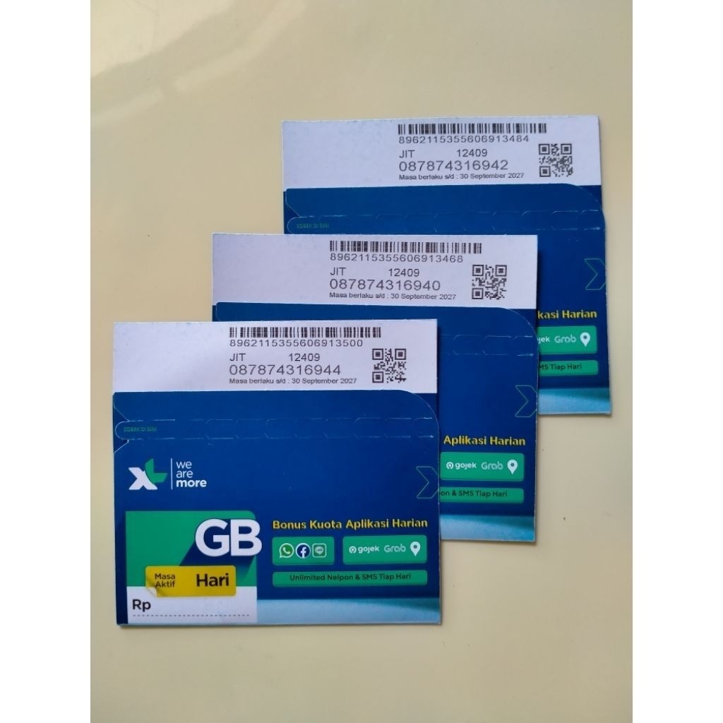 Kartu Perdana XL 3GB 30 Hari - XL HOME: SEGEL, Kuota Besar, Masa Aktif Panjang, Mudah diaktifkan