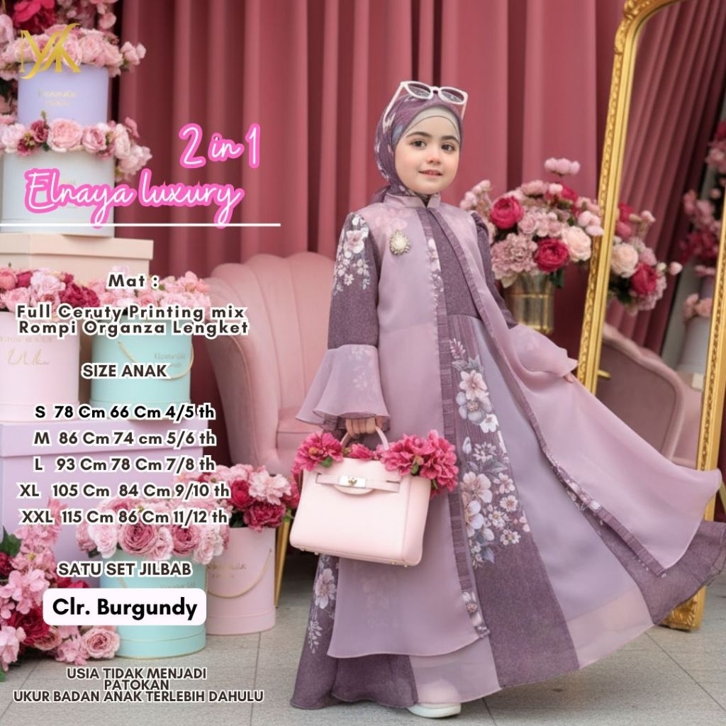 ELNAYA KIDS GAMIS ANAK PEREMPUAN ORI MAUMA KIDS
