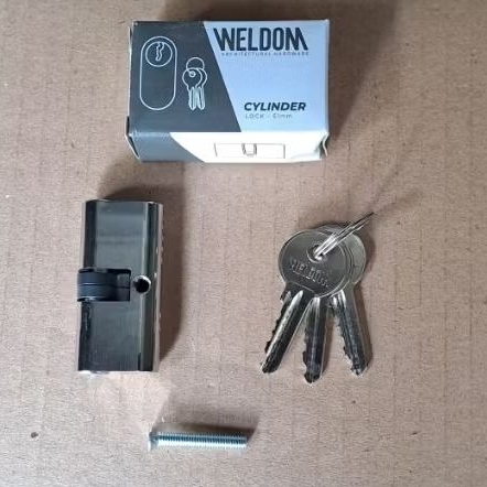 silinder kunci pintu alumunium oval