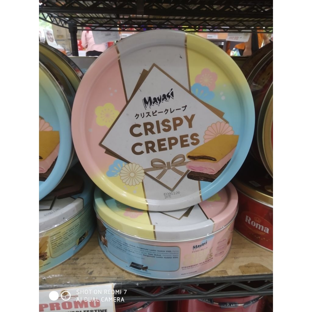 Mayasi Crispy Crepes kaleng