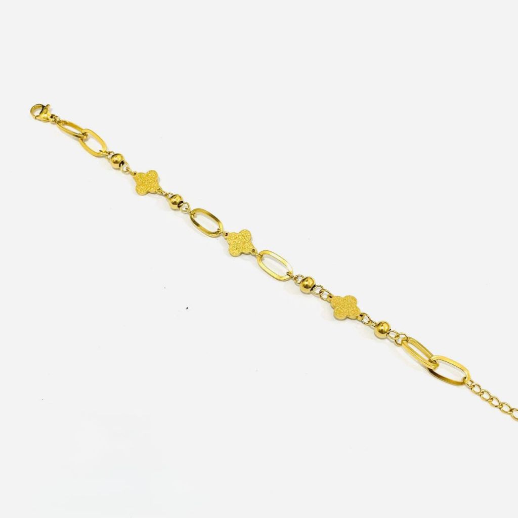 gelang titanium motif emas 99