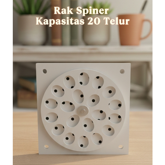 Rak spinner mesin penetas telur otomatis kapasitas 20 telur