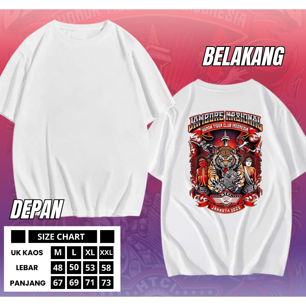 EP - KAOS JAMBORE NASIONAL HONDA TIGER CLUB INDONESIA