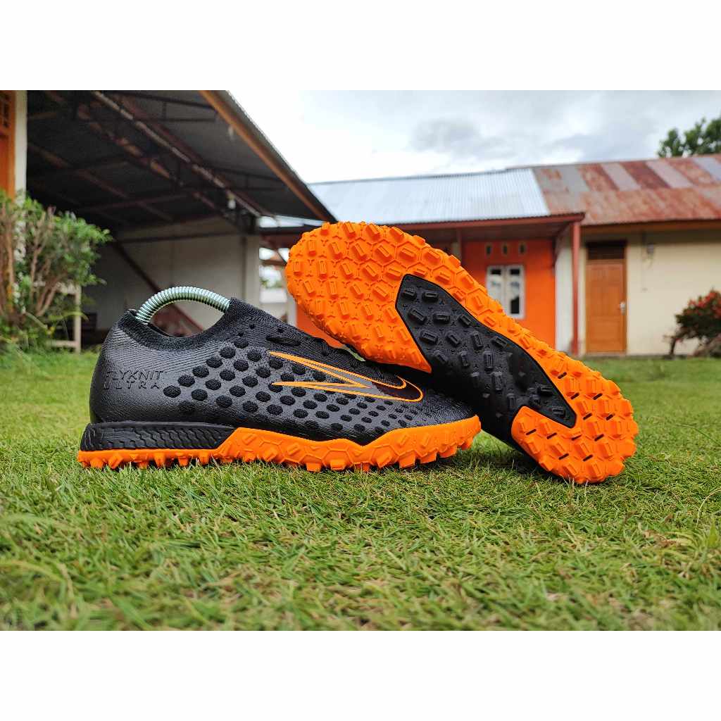 [Best Seller] Sepatu Futsal Phantom Ultra Venom TF - Black Black Bright Citrus