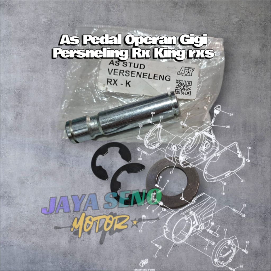 As Pedal Operan gigi dudukan pedal persneling rx king set ring + clip pengunci