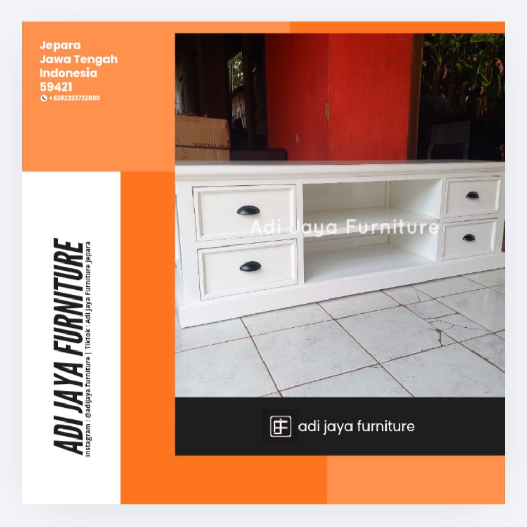 meja tv putih meja tv minimalis terbaru bufet tv 150 cm