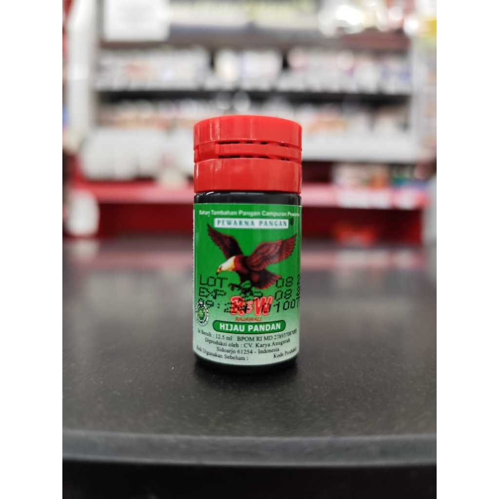 R&W PEWARNA MAKANAN KECIL 12,5ML | HIJAU PANDAN | HIJAU APEL | HIJAU TUA | HIJAU MUDA | BIRU | UNGU 