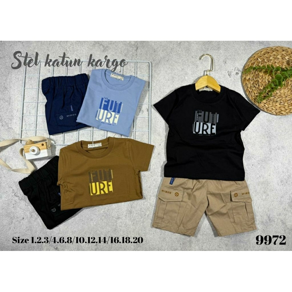 setelan anak katun Cargo WIBOS