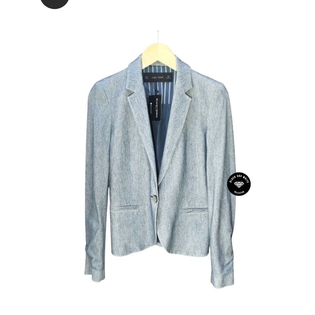 ZARA BASIC WOMEN'S SUIT/JAS/BLAZER WANITA BLACK & WHITE COLLECTION