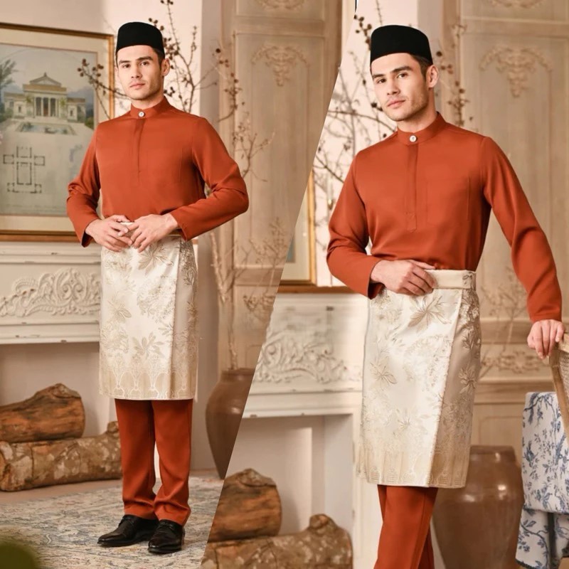 SETELAN PREMIUM BAHAN TOYOBO BAJU KURUNG/BAJU MELAYU PRIA DEWASA TELUK BELANGA