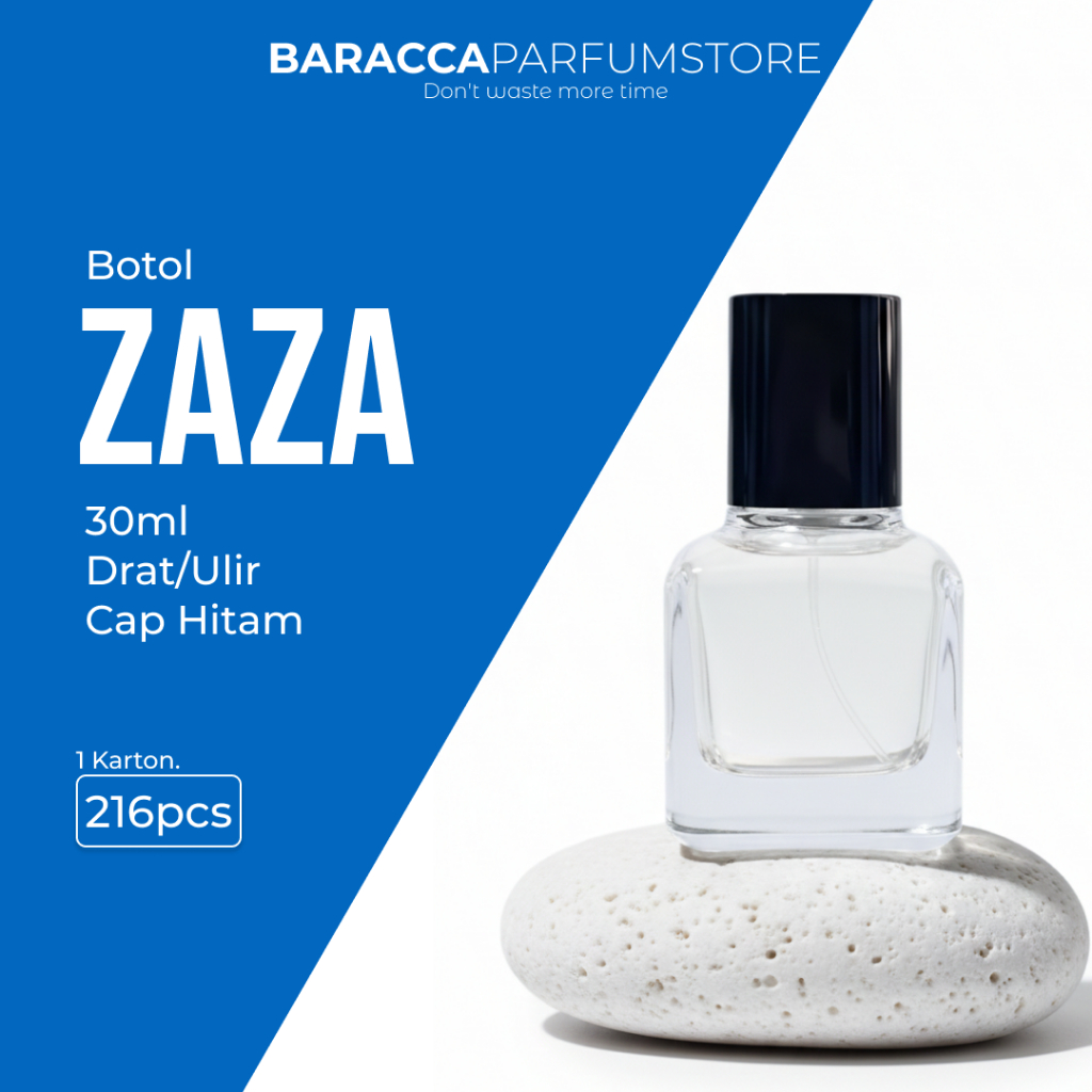 Botol Parfum Zaza 30ML Drat - Botol Parfum Kosong Zaza - Botol Parfum 30ML