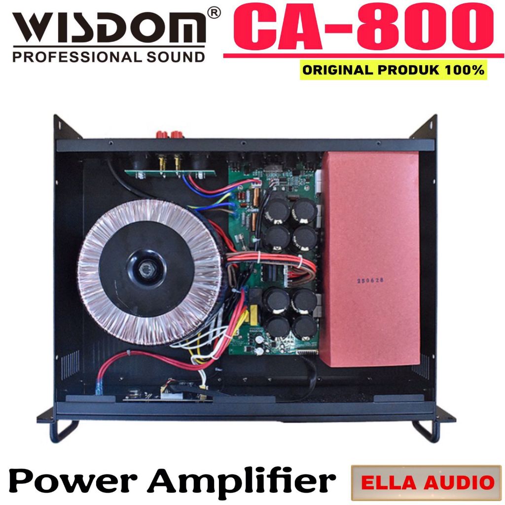 Power Amplifier Wisdom CA800 CA-800 2-Channel Ca 800