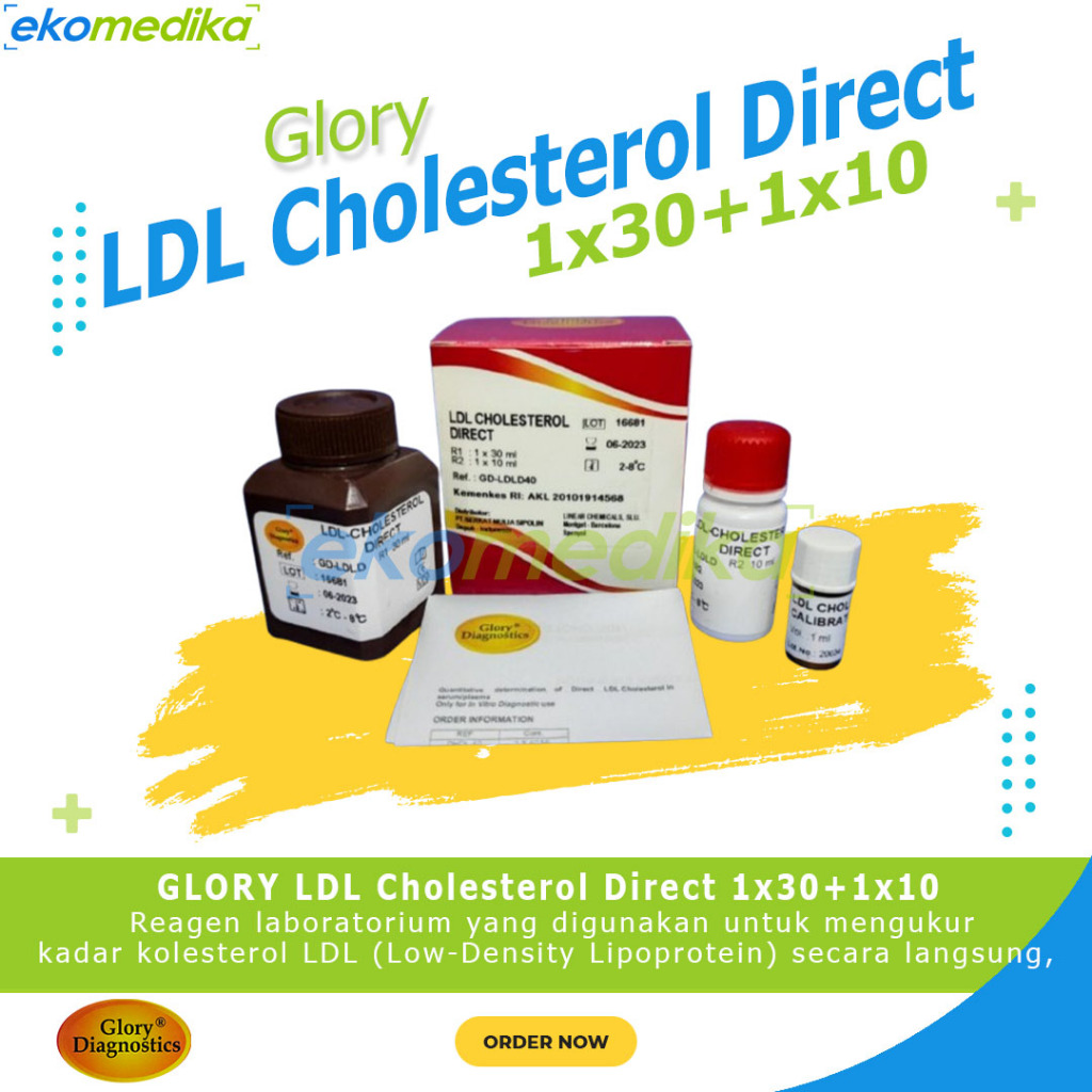 Reagen LDL Cholesterol Direct Glory Diagnostics 1x30ml, 1x10ml, Cal 1ml