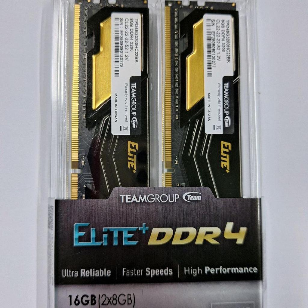 Ram Team Elite Plus DDR4 16GB (2x8GB) 3200Mhz  - Dual Channel / Team Elite 16GB DDR4 PC3200