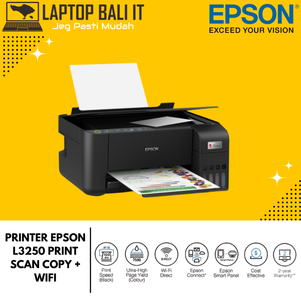 PRINTER EPSON EcoTank L3250 Printer All In One WIFI