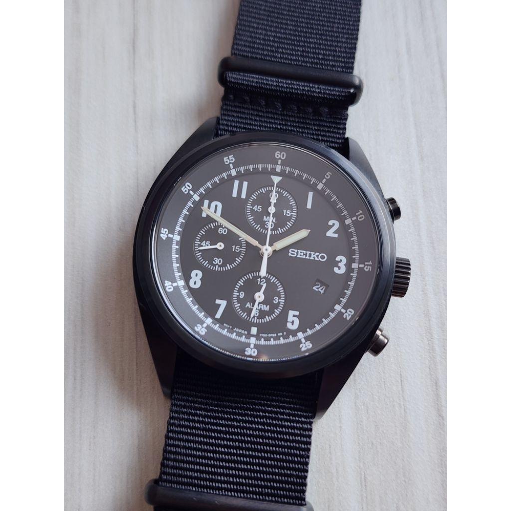 Seiko x nonnative VNN-A2751 Quartz Chronograph 7T62-0LH0 Black Limited Edition 500 Pcs JDM Like New 