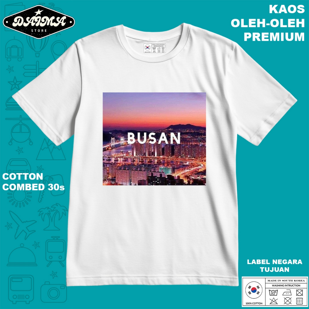 KAOS OLEH OLEH KOREA 37 PAKAI TAG LABEL KOREA ASLI BAJU SOUVENIR PREMIUM GIFT