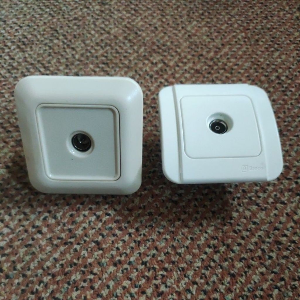 Stop Kontak Socket Antena TV Broco Galleo Gracio Bekas