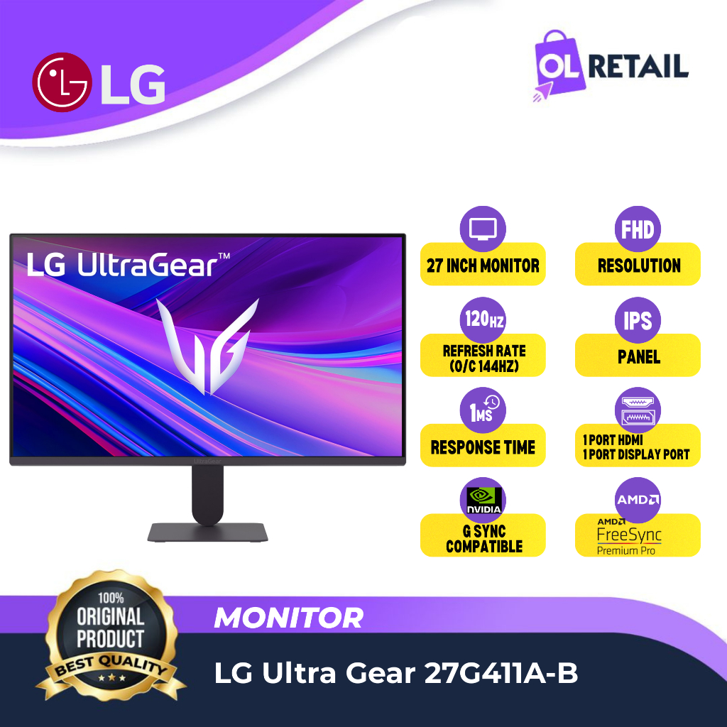 LG 24G411A-B Monitor Gaming
