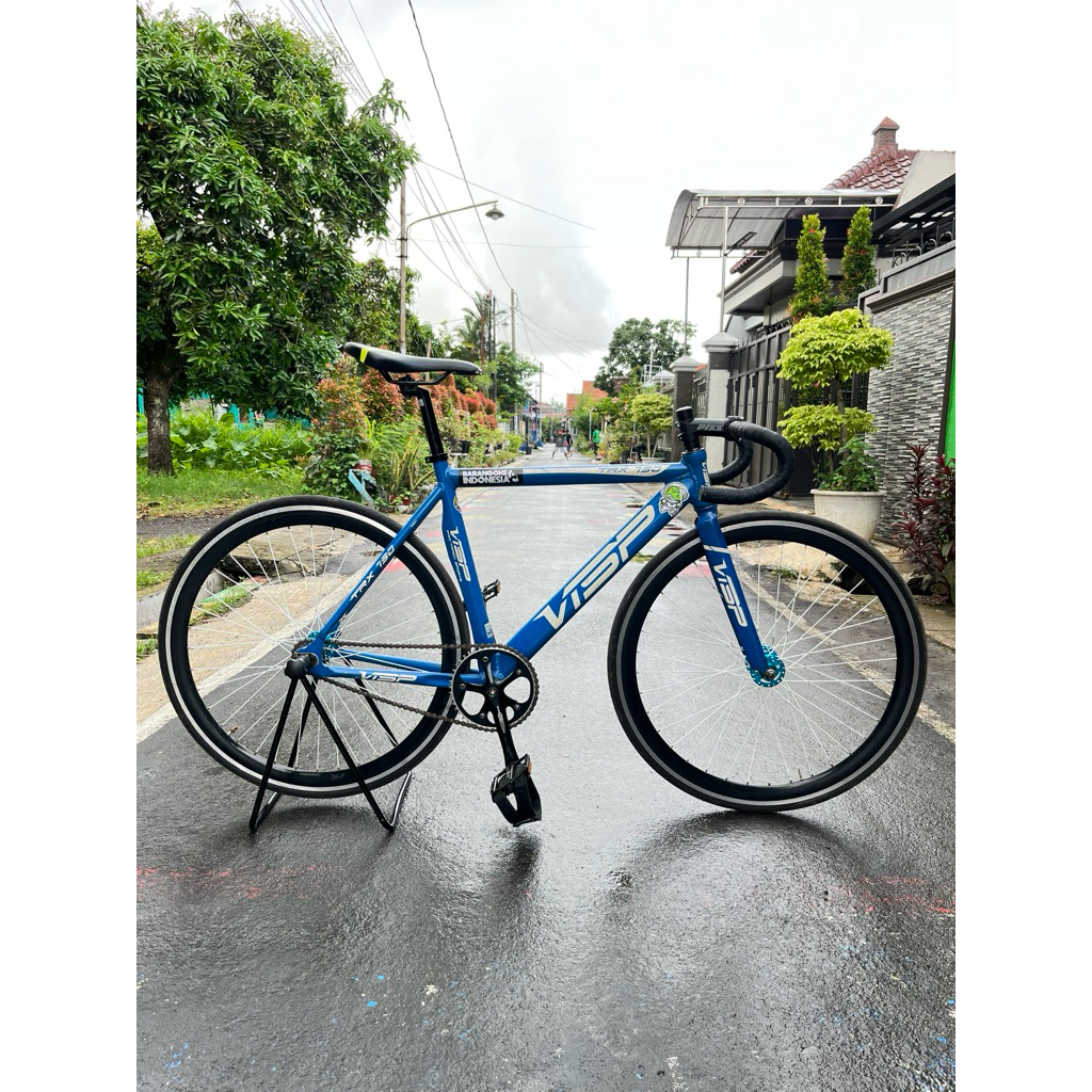 Sepeda Fixie VISP biru