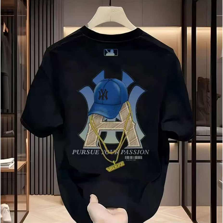 ** COD ** Kaos Pria Modern Desain Avant-garde Bahan Tebal Tidak Transparan Serbaguna kaos pria keren