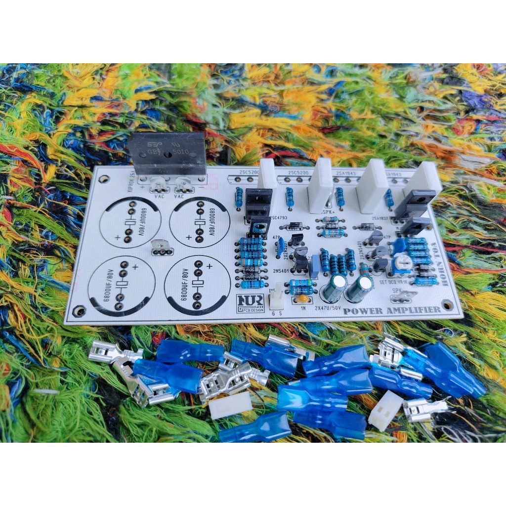 Kit driver power horen toa corong mono ples dioda sisir tinggal isi Elko psu dan Tr final