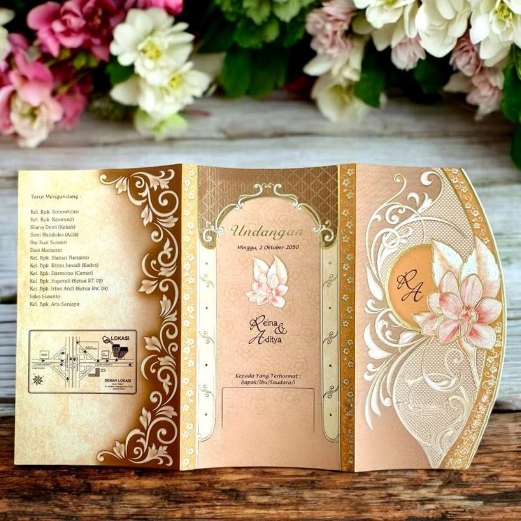 Cetak Undangan Blanko Erba 88132 | Cetak Undangan Blanko Murah | Cetak Undangan Elegan | Cetak Undan