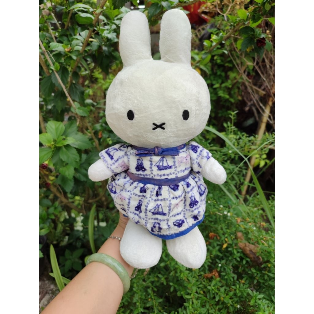 boneka Miffy baju biru original nijntje Miffy