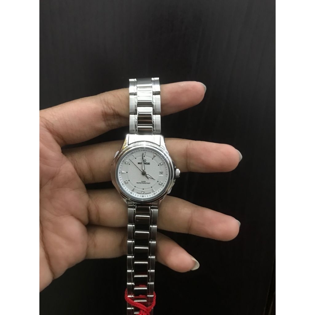 JAM TANGAN MIRAGE CEWEK RANTAI STAINLESS