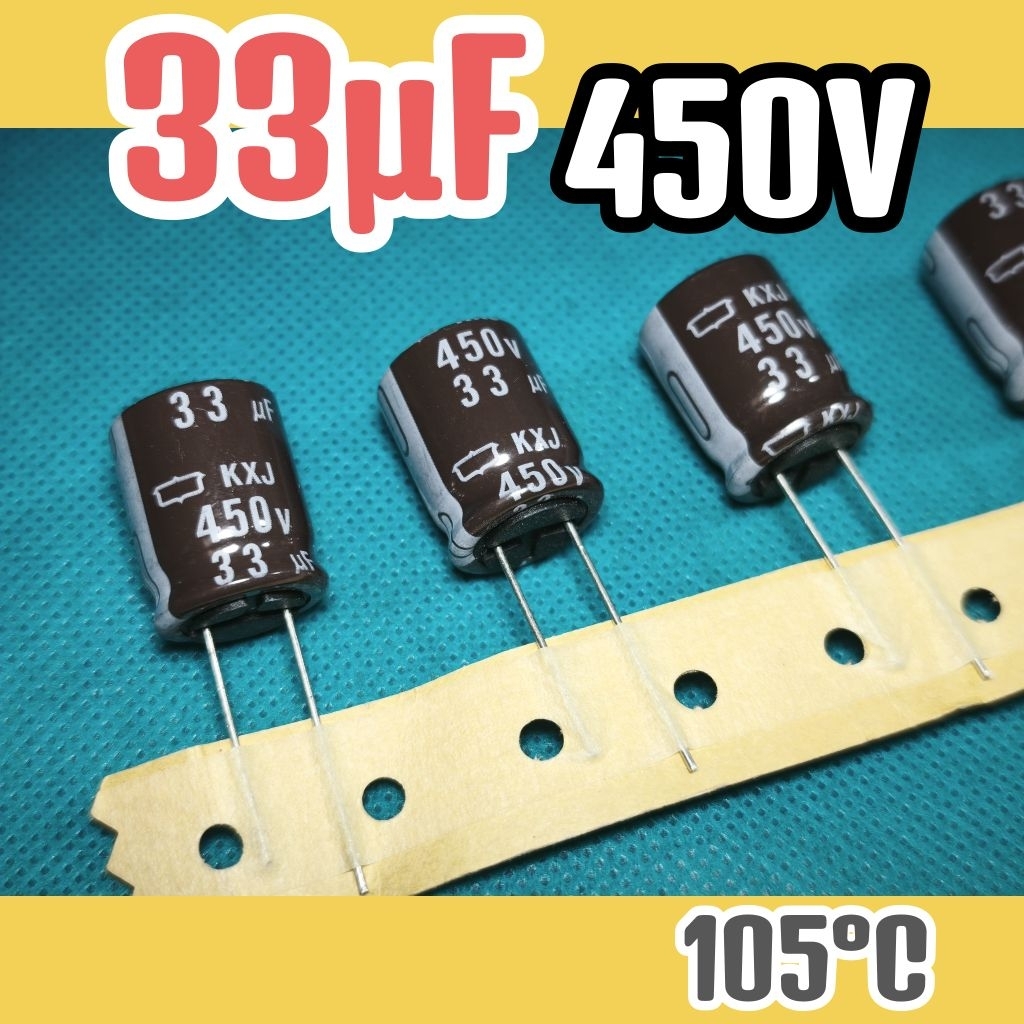 Kapasitor capasitor elko elco 450v 33uf 450v 33 uf 450 v 450volt 33uF ORIGINAL