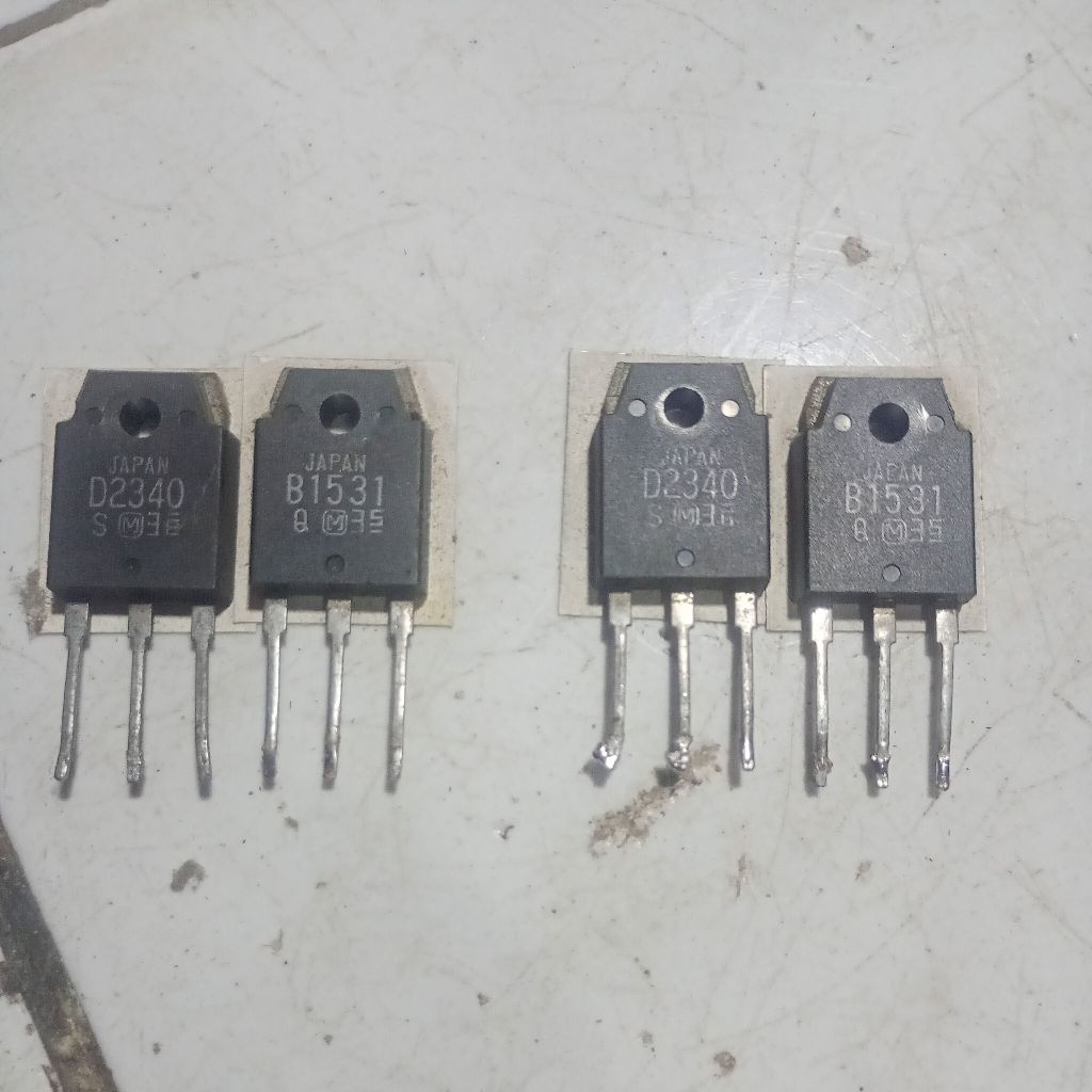 transistor darlington D2340 B1531 Japan ORI copotan head compo aiwa di jual 2 set 4 biji seperti di 