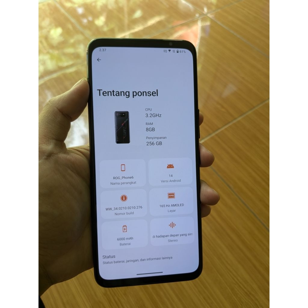 Asus Rog Phone 6 8/256gb