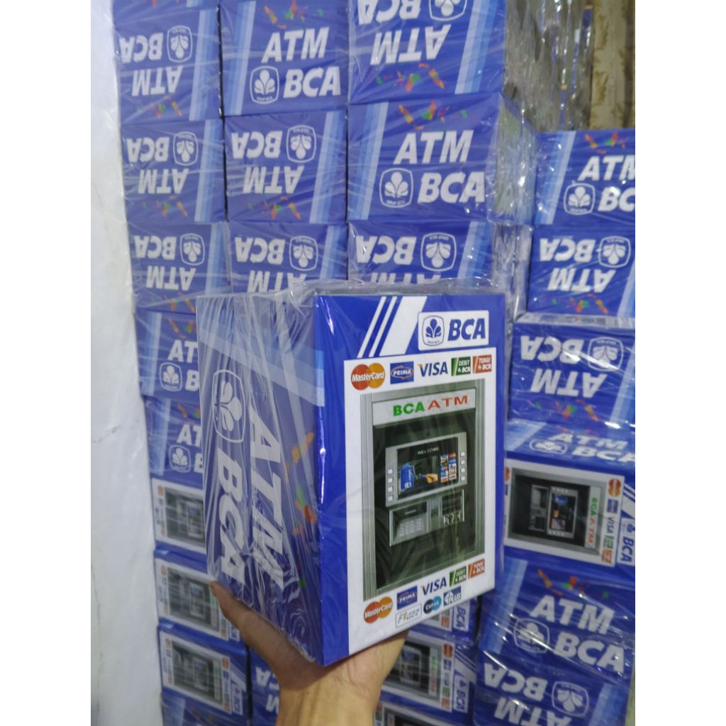 celengan ATM gembok kunci jumbo besar tabungan kotak pakai kunci murah