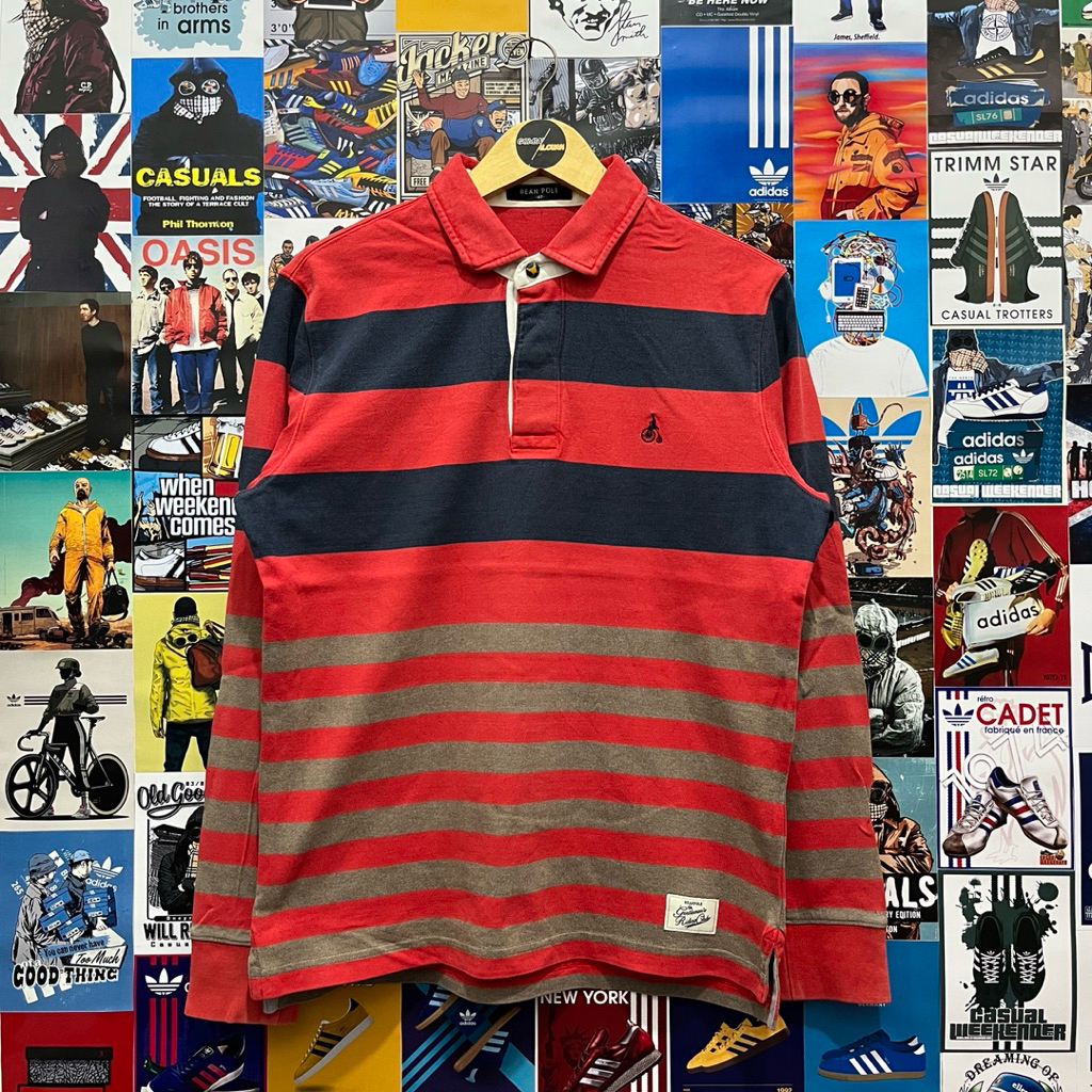 Long Sleeve / Polo Shirt / Rugby Shirt / Vintage / Second / BEAN POLE