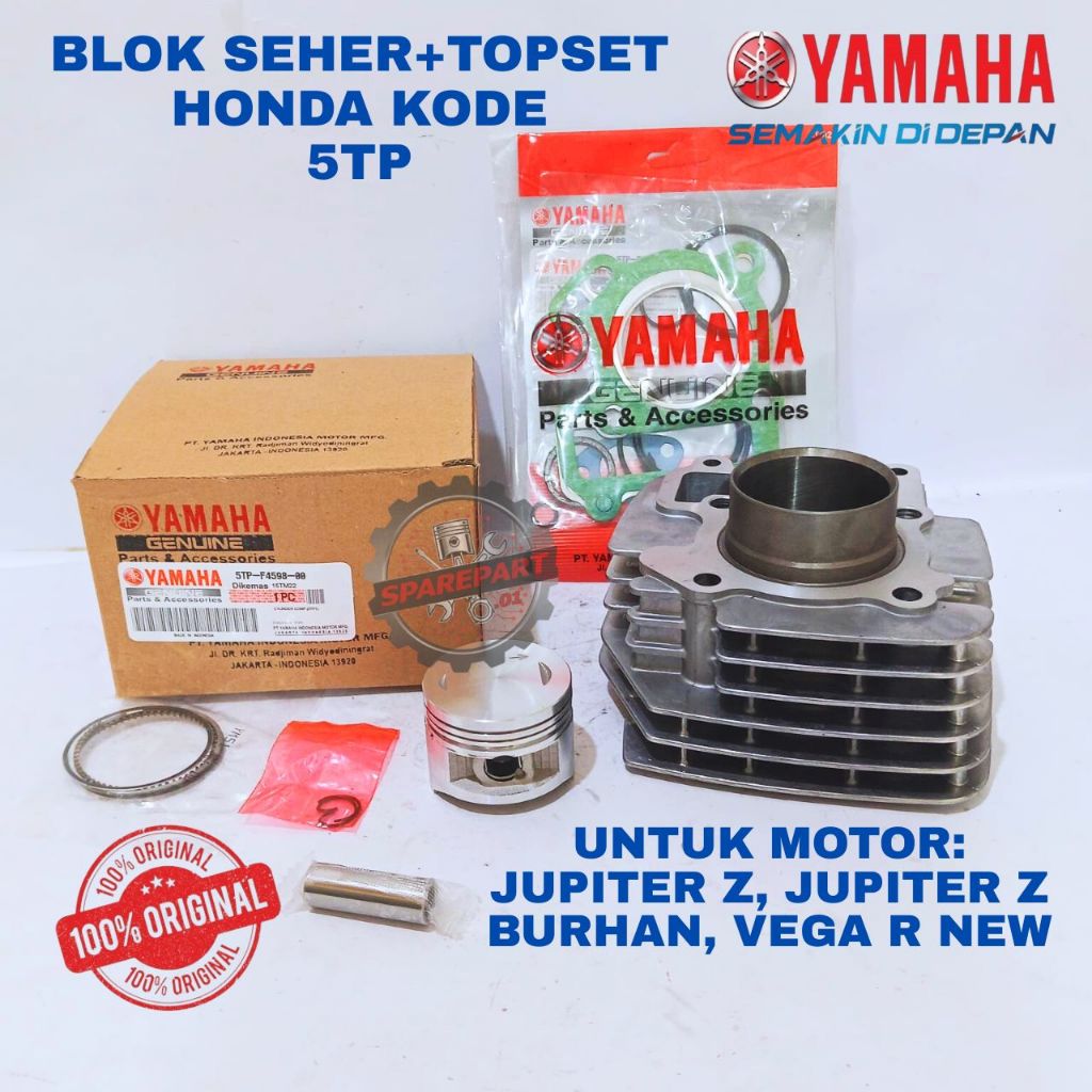 BLOK SEHER[ +TOPSET] ORIGINAL YAMAHA KODE 5TP MIO, BLOK SEHER ORIGINAL MIOJ, BLOK SEHER MIO GT 15, B