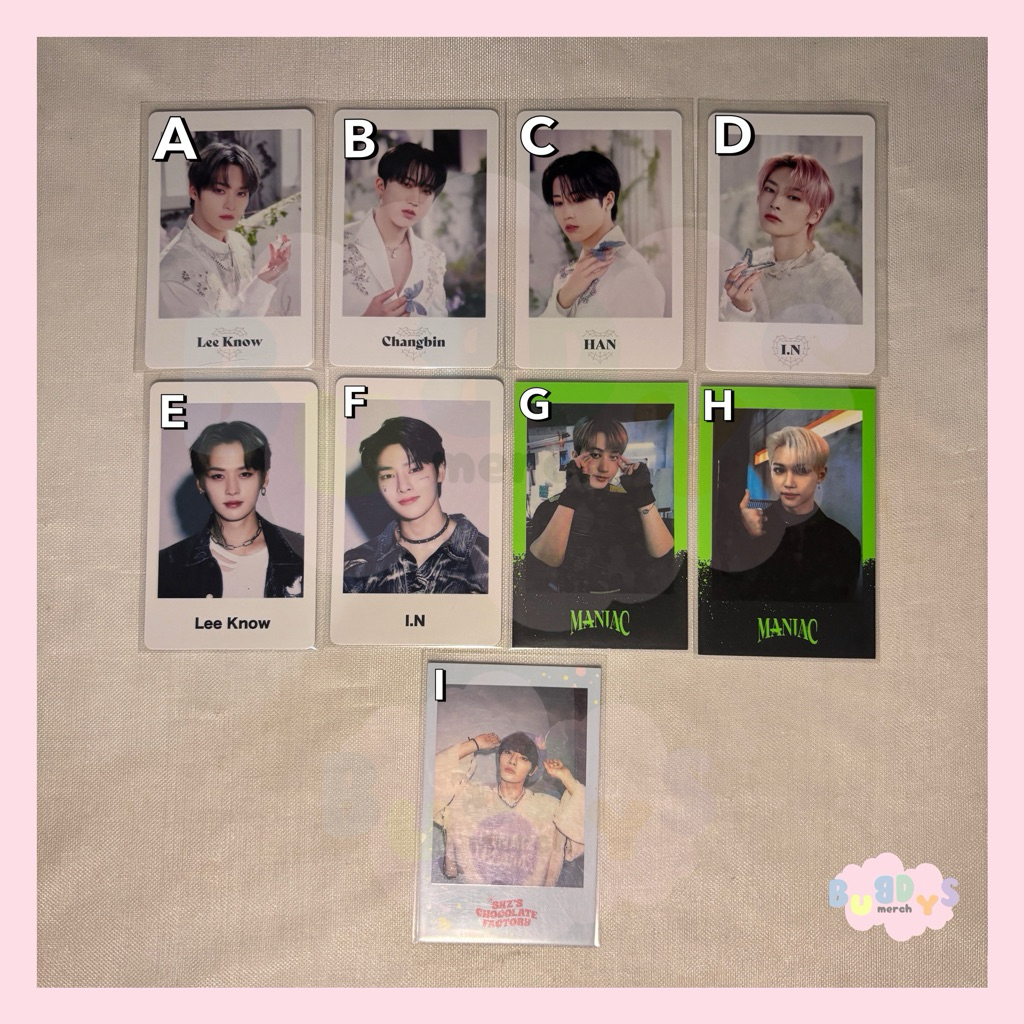 [READY] PC POLA PHOTOCARD POLAROID MD MANIAC ENCORE JAPAN SCARS STRAY KIDS SKZ