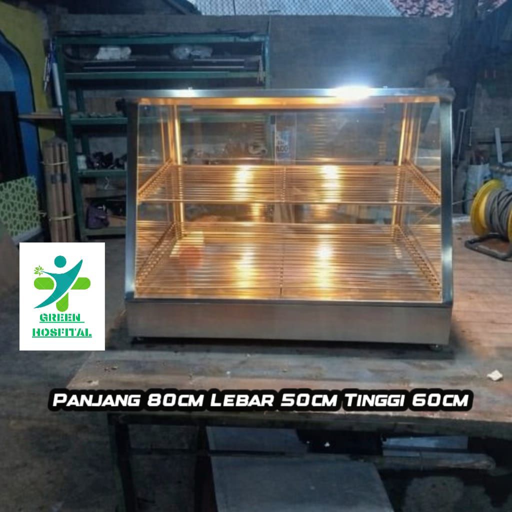 Warmer Food Display Fried Chicken Etalase Chicken STAINLESS STEEL 304