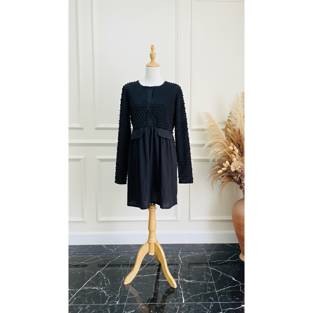 dress hitam mini dress