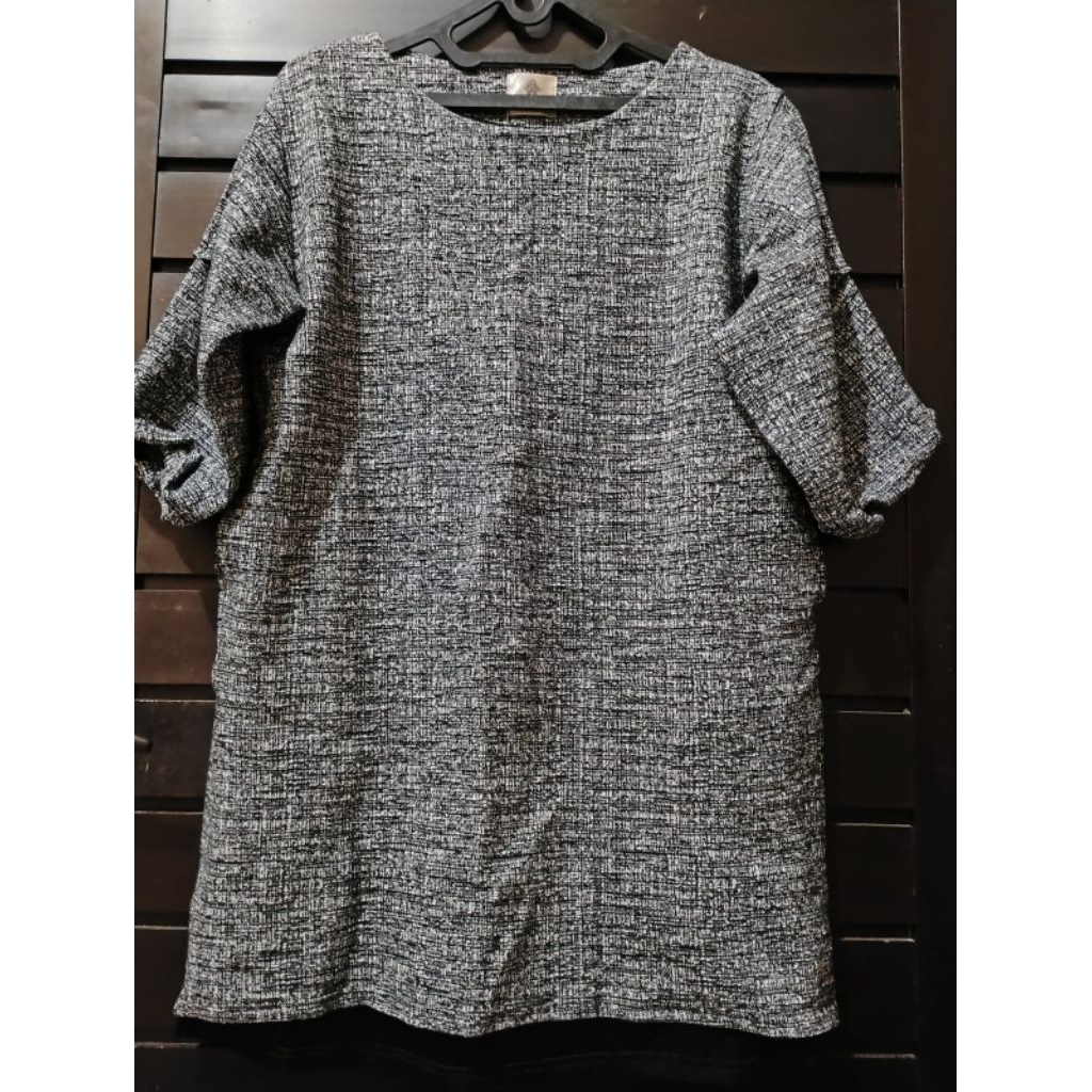 PL Dress Tweed Wanita