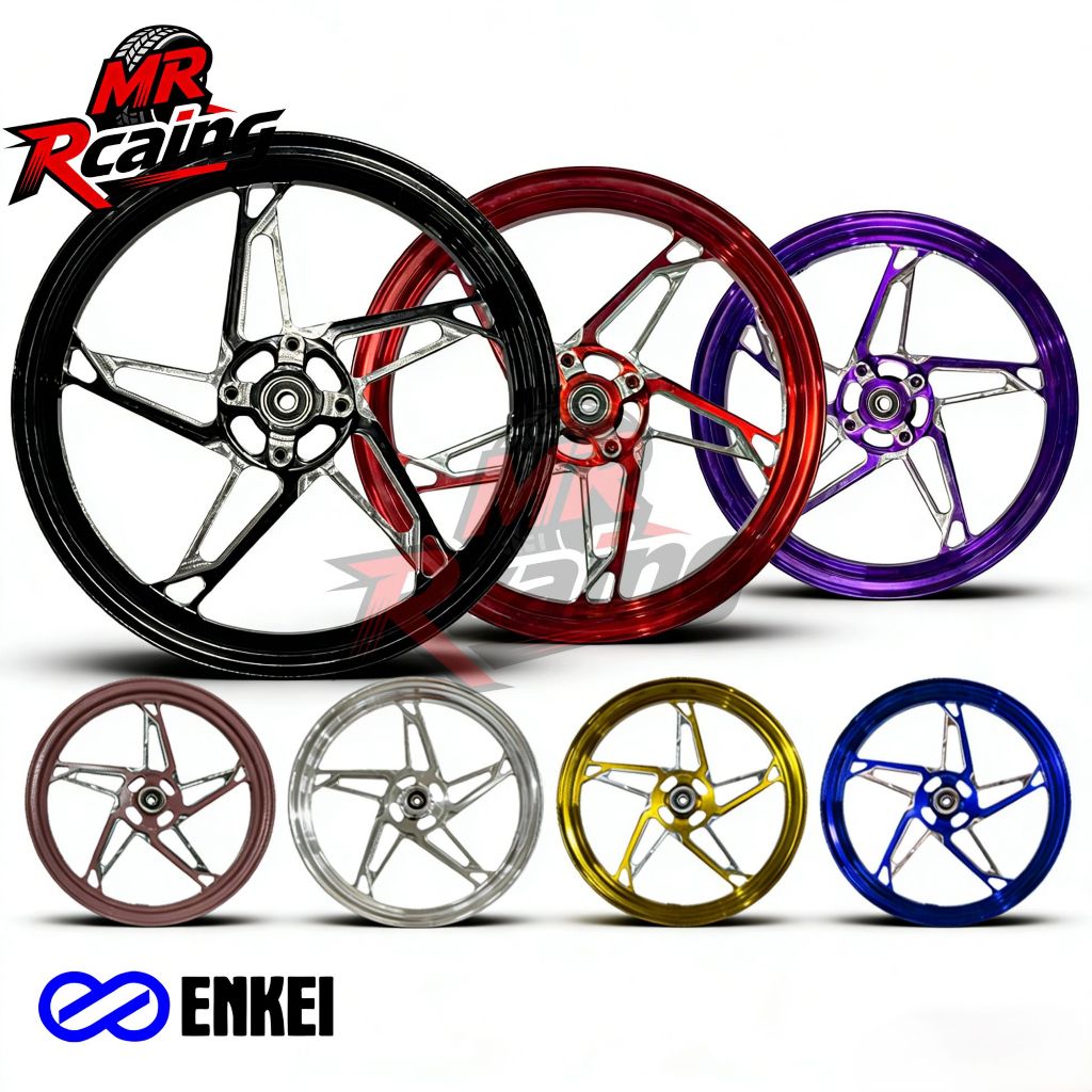 VELG ENKEI 5 STAR new CNC HONDA  BEAT SCOOPY VARIO110 GENIO SPACY VARIO 125 VARIO 150