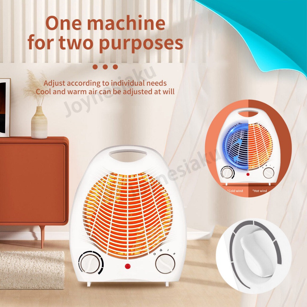 Pemanas ruangan, 1000-2000W, pemanasan cepat, fungsi ganda (pemanasan dan pendinginan), elemen peman